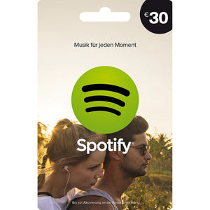 Spotify Gift Card 30 EUR Spotify GERMANY