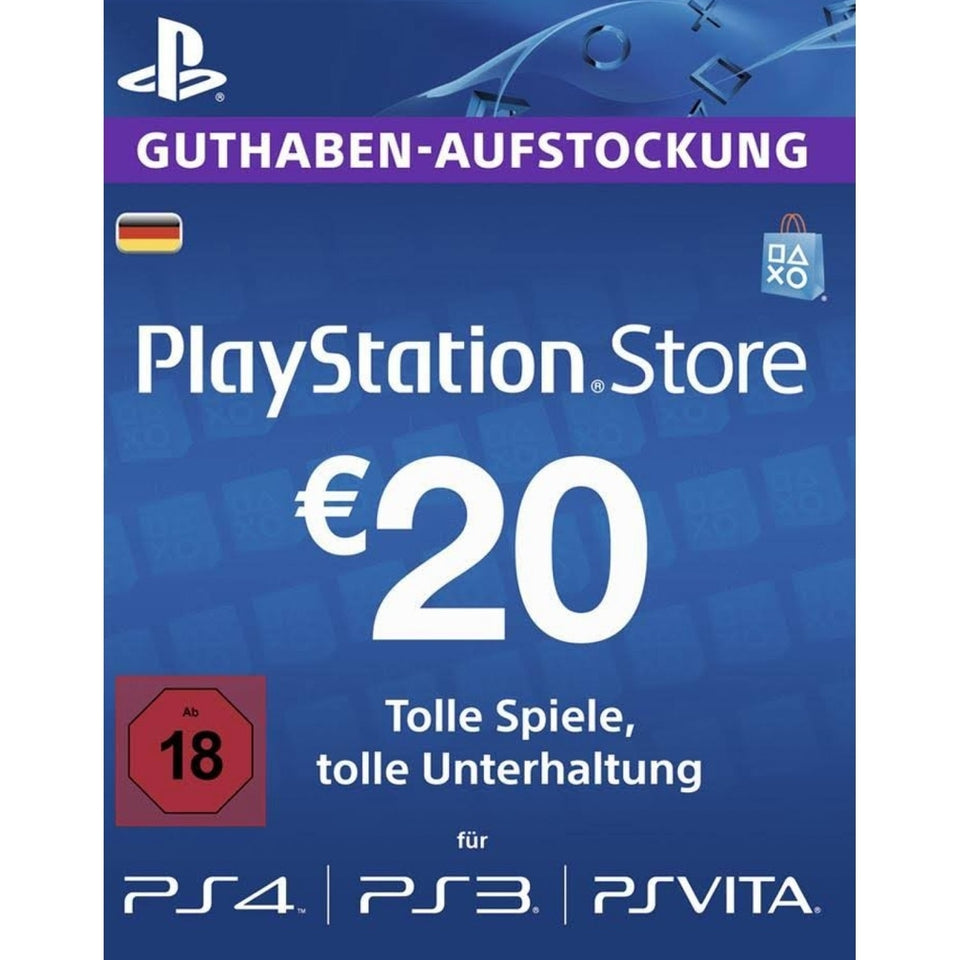 Playstation Network Card (PSN) 20 EUR (German)